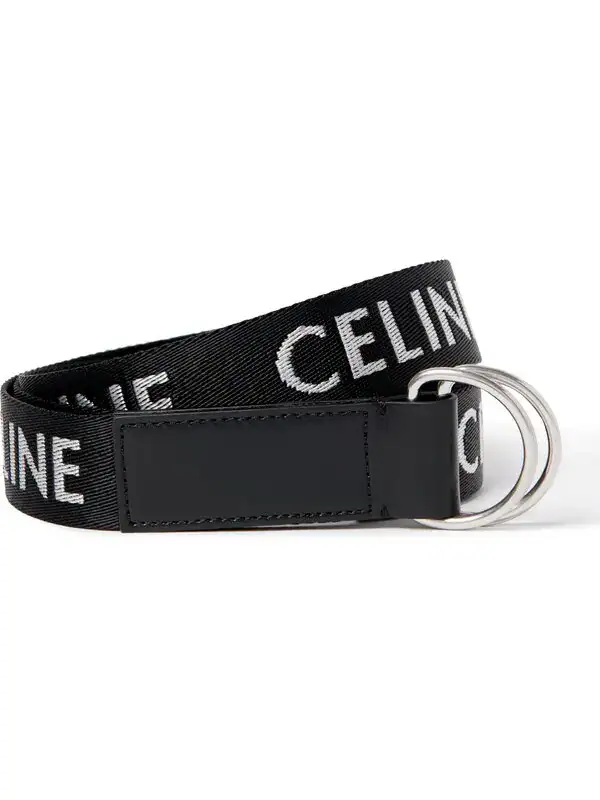 Logo-Jacquard Canvas Belt