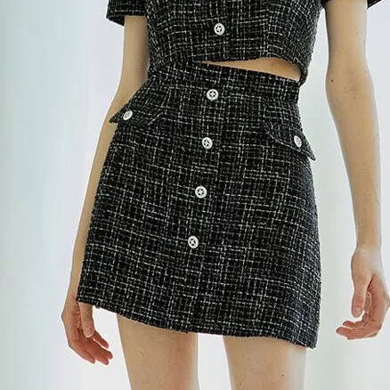 "IvanaHelsinki Pila Tweed Mini Skirt" by W Concept