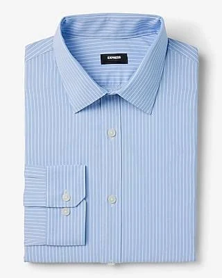 Express Men's Slim Striped Wrinkle-Resistant Dress Shirt