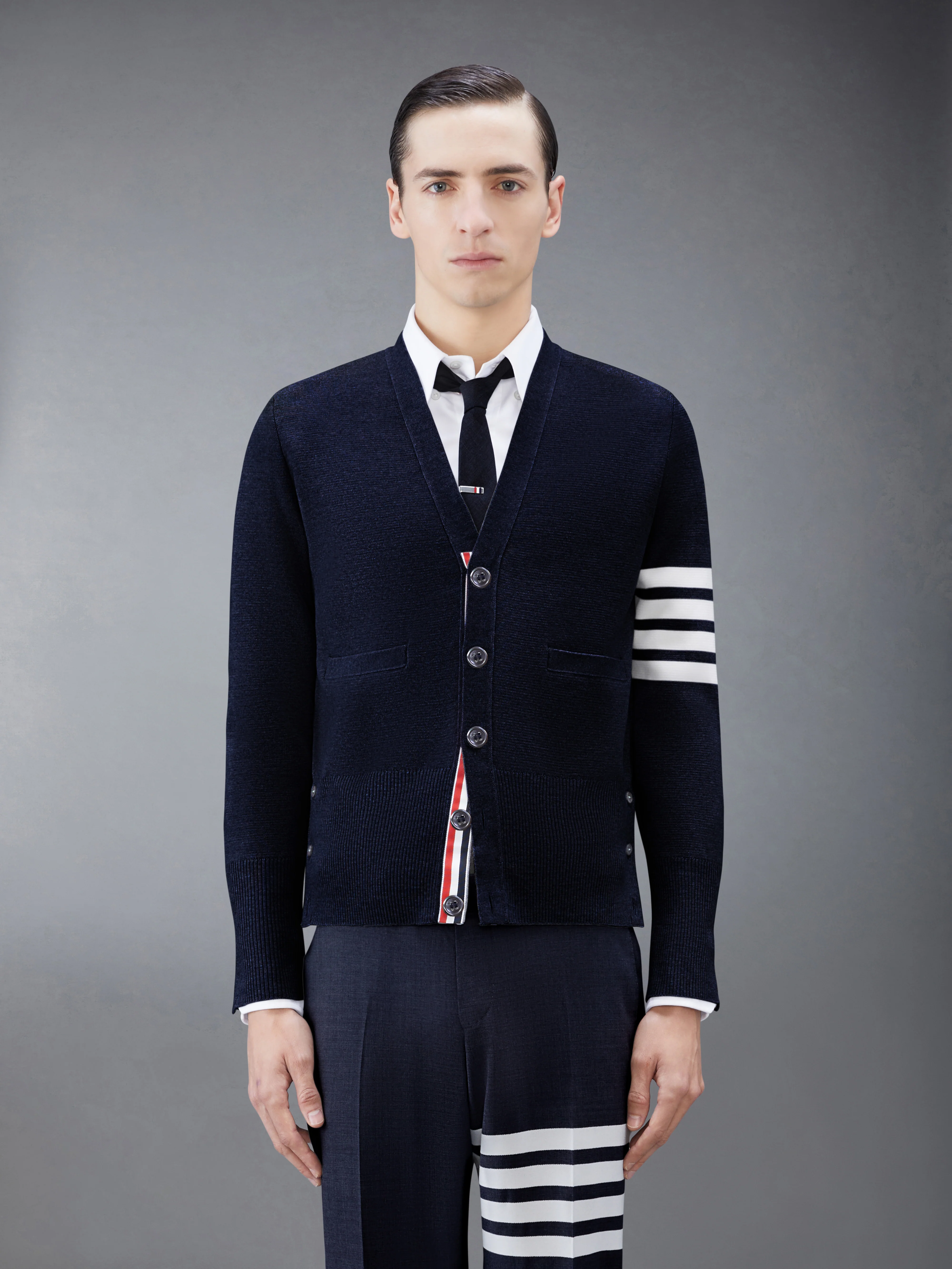 4-Bar Milano Stitch cardigan