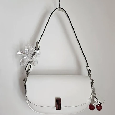 Joy Gryson (korean Brand) Margot Small Shoulder Bag - White (tulle)