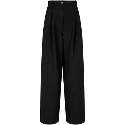 TOMBOY - rear-pocket two-tuck trousers - women - Cotton - M - Black