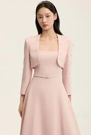 Crepe Crystal Bolero Jacket