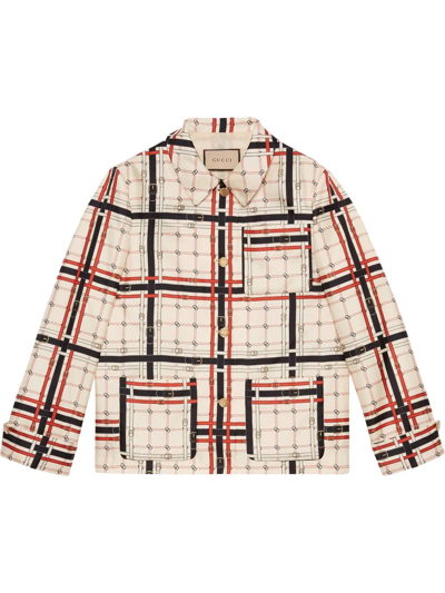 Interlocking G Chain Silk Jacket