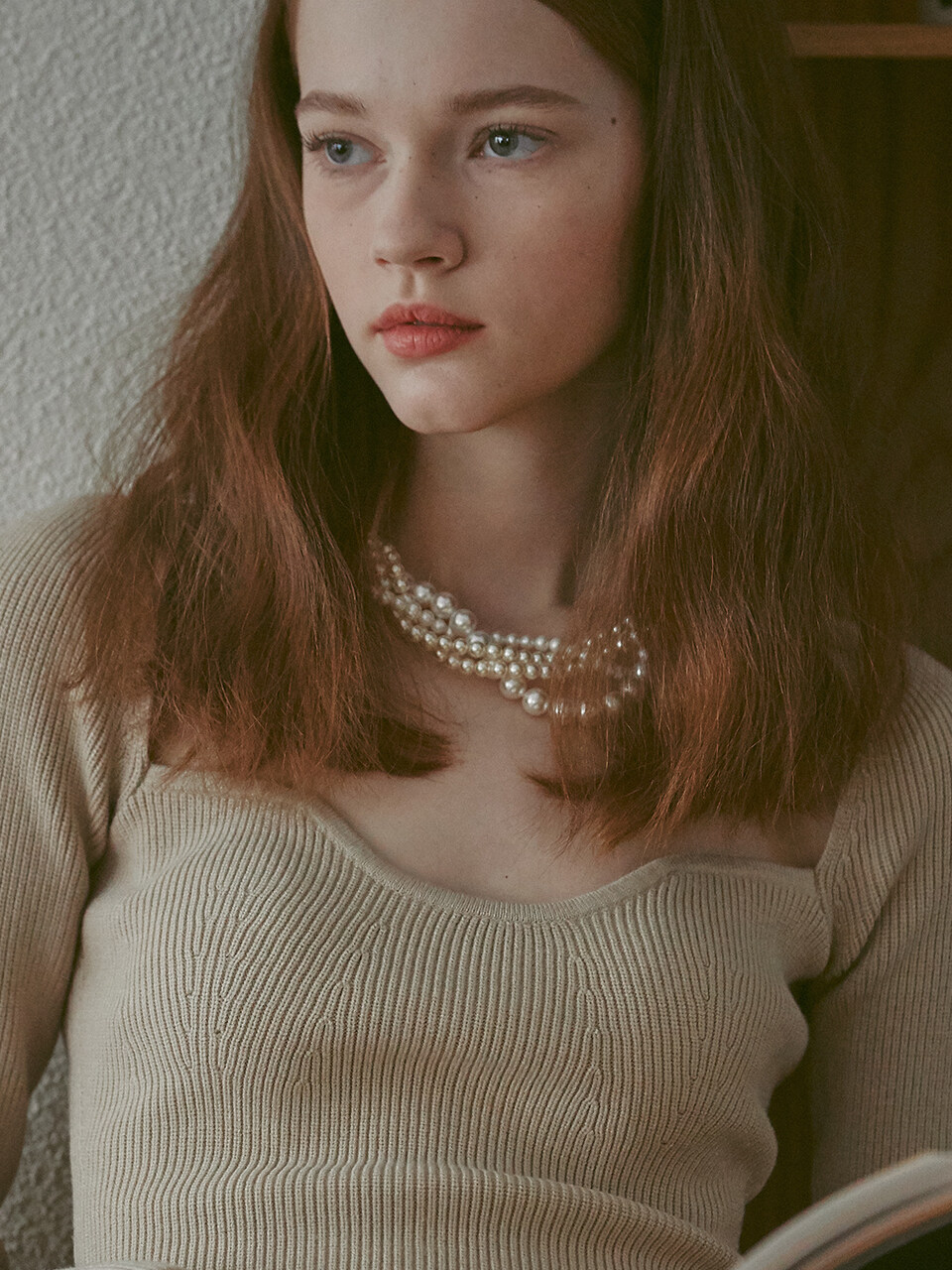 Braid Pearl Bold Necklace