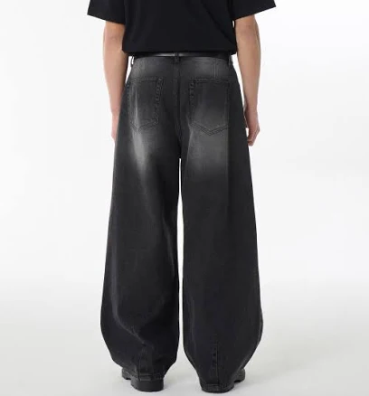 MUSINSA STANDARD Big Brush Denim Pants with Large Balloon
