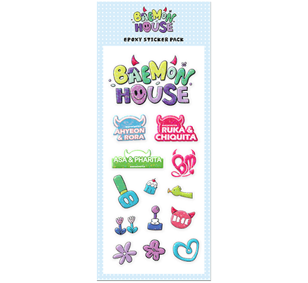 BABYMONSTER - [BMHOUSE] OFFICIAL MD EPOXY STICKER PACK
