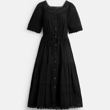 Coach Women's Crochet Trim Dress
