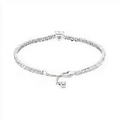Pandora Sterling Silver Sparkling Heart Tennis Bracelet