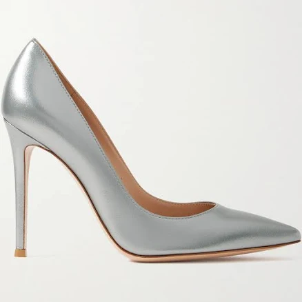 Gianvito Rossi Gianvito 105 Metallic Leather Pumps - Women - Metallic Heels - IT41