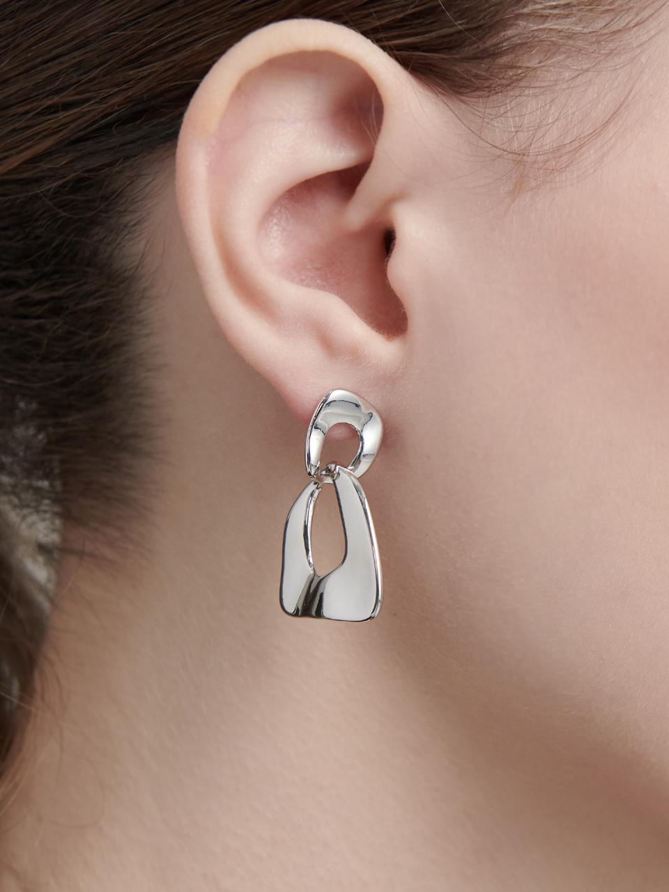 Antique Drop Silver Earrings