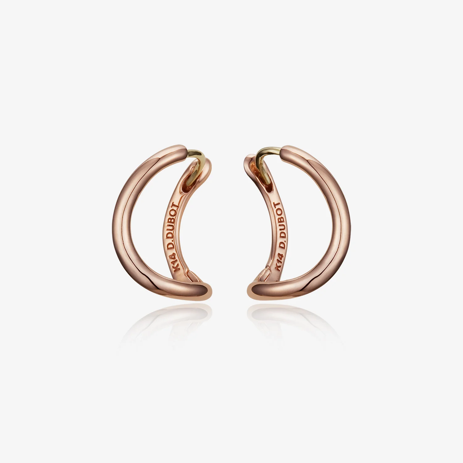 Signature. D Gold Earring