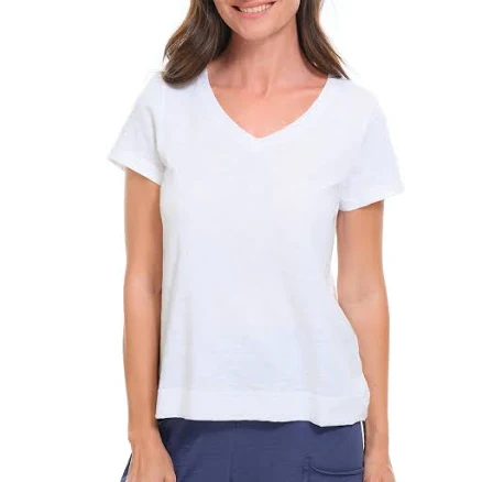 Escape Women's Cotton Slub V-Neck Tee