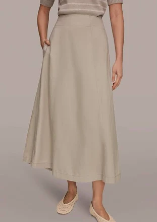 Donna Karan Weekend Women's Long Panel A-Line Skirt