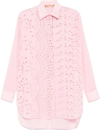 Ermanno Scervino Floral Embroidered Shirt