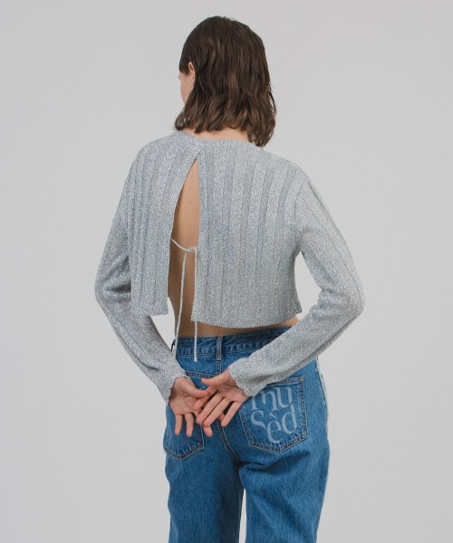 Vague Knit Crop Top
