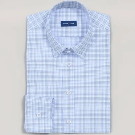 Checkered Non-Iron Business Shirt