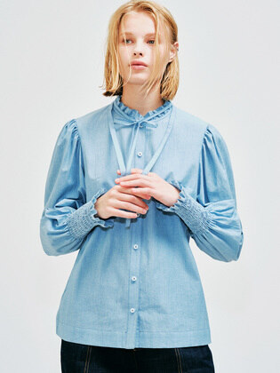 Smocking Ribbon Blouse