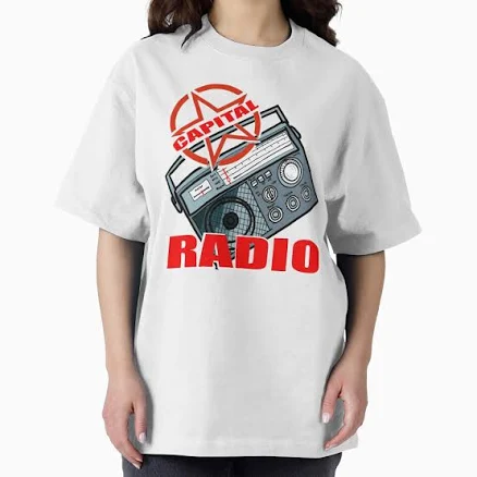 Capital Radio Radio Oversized T-Shirt by diDprojects
