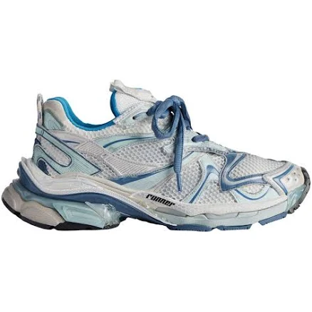 Balenciaga Runner Sneaker 'Worn-Out - White Blue' | Men's Size 40
