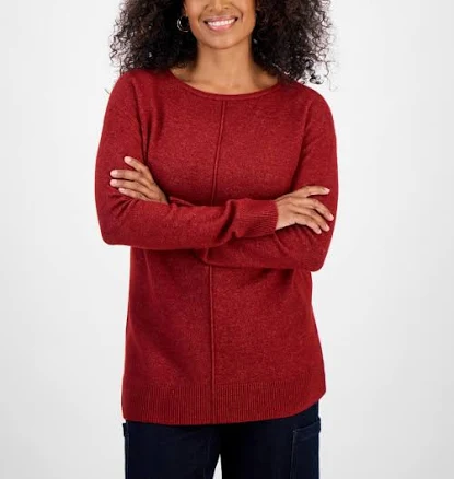Style & Co. Women's Luxsoft Seam-Front Sweater Tunic