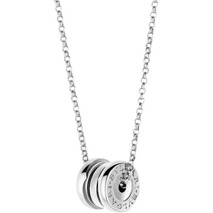 Bvlgari Women's B.Zero1 18K White Gold Spiral Pendant Necklace
