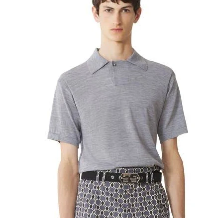 Lanvin Men's Merino Wool Polo Shirt