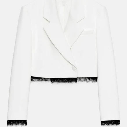 Woman Zara Short Lace Blazer