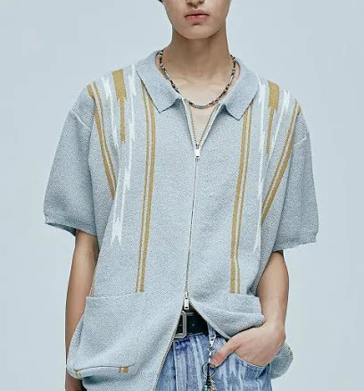 W Concept Navajo Boucle Knit Cardigan