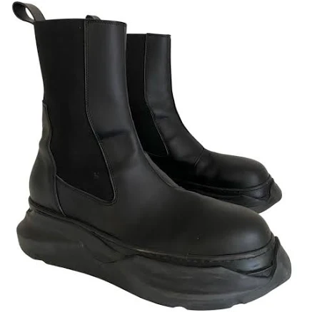 Rick Owens Men's DRKSHDW Black Abstract Chelsea Boots
