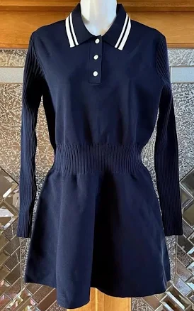 Tory Burch Women's Tech Knit Polo Dress