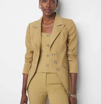 White House Black Market Women's 3-Button Jacket