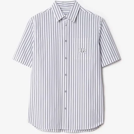 Burberry Men's Robert Striped Cotton Poplin Shirt