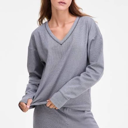Women's Brushed Rib V-Neck Sweater
