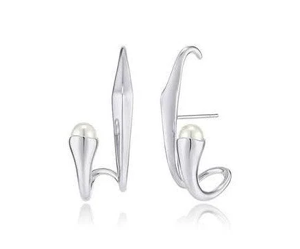 Heradi Wave 054 Silver Earrings