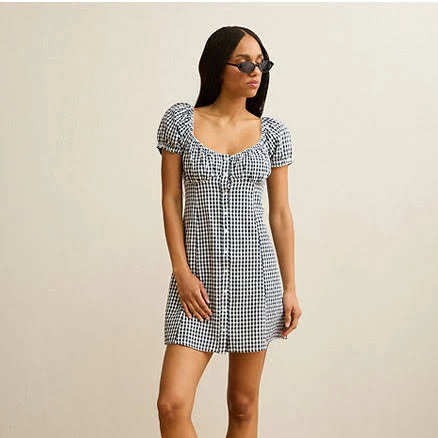 AE Sweetheart Button-Up Mini Dress