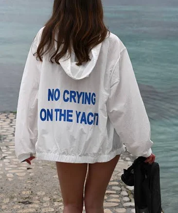 Yellow The Label No Crying Windbreaker