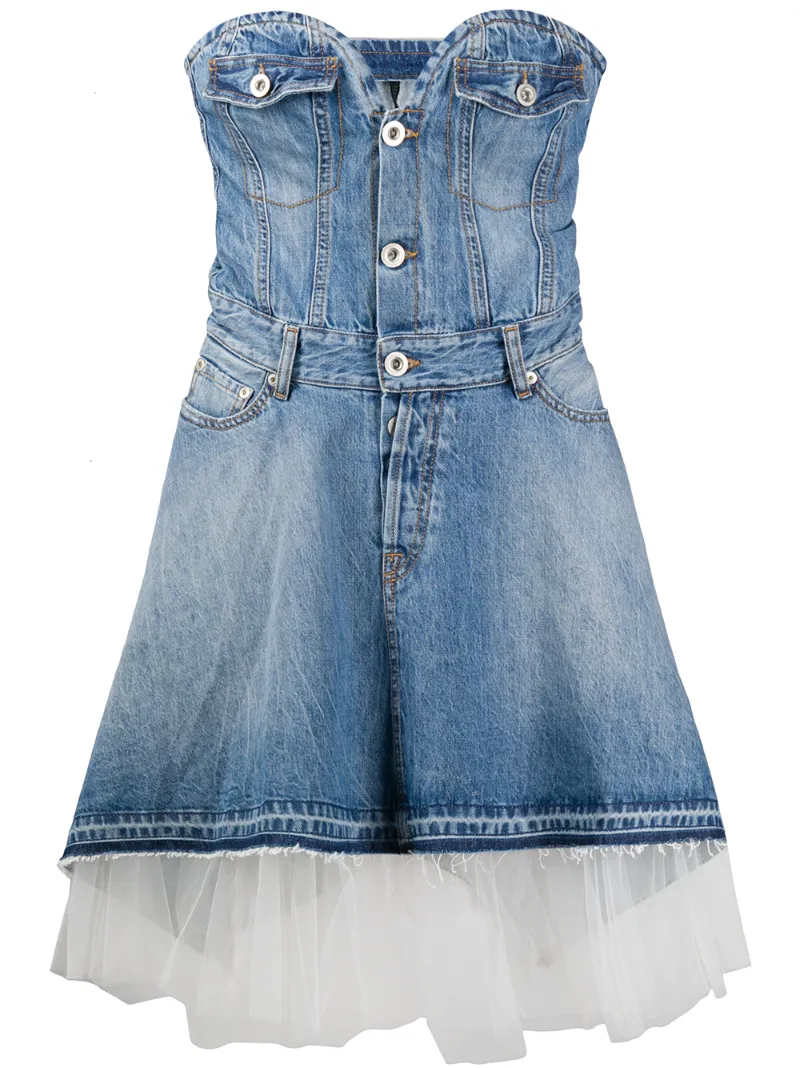 Tulle Trim Dress