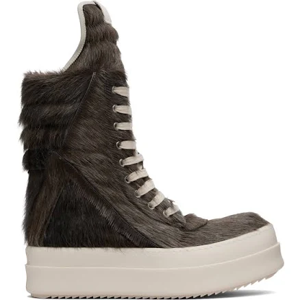 Rick Owens Brown Concordians Megageobaskets Sneakers