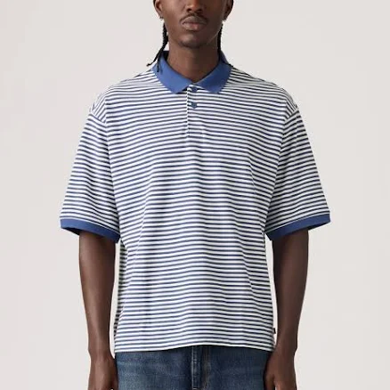 Levi's Men's Regular Fit Short Sleeve Striped Polo Shirt