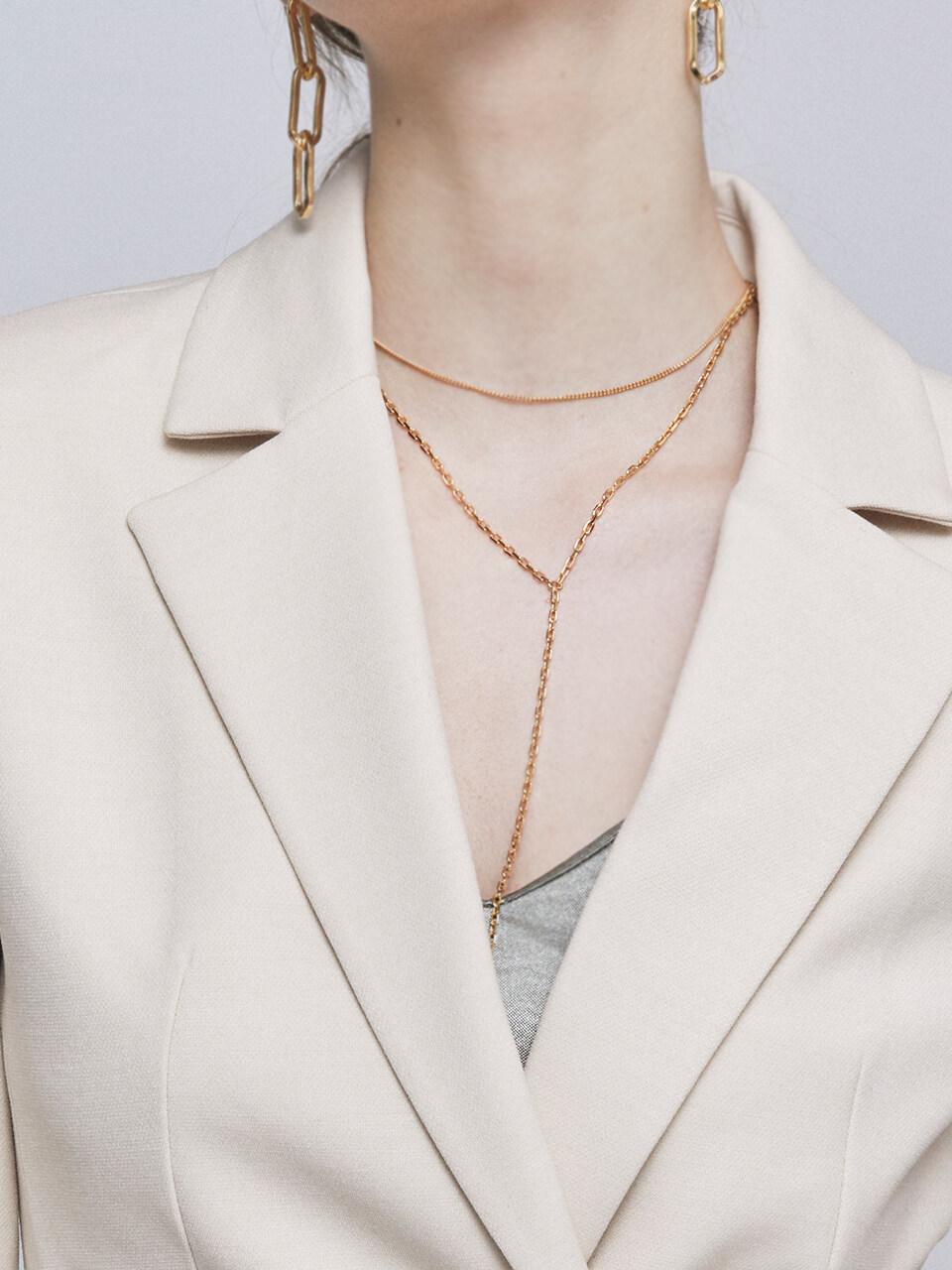 Urban Y Layered Necklace