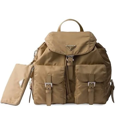 Prada Women's Medium Re-Nylon Backpack - Beige