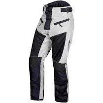 Mens Motorcycle Riding Pants Grey Black Mesh with CE Approved Armor - 40Wx32L