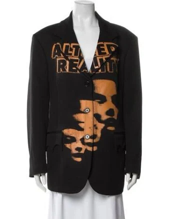 Raf Simons Women's 2022 Graphic Print Blazer