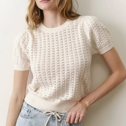 Marine Layer Women's Ellie Puff Sleeve Sweater