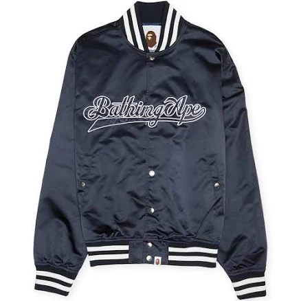 men A Bathing Ape Baseball Varsity Jacket
