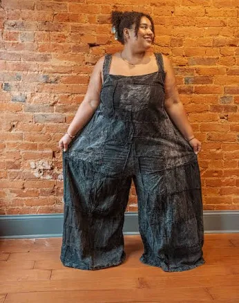 Elowen Organic Cotton Patchwork Overalls