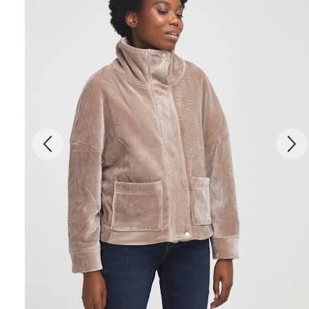 Korner Herringbone Velvet Oversized Jacket