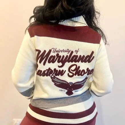 Maryland Eastern Shore | UMES PEARLED IVORY Cardigan (** SM