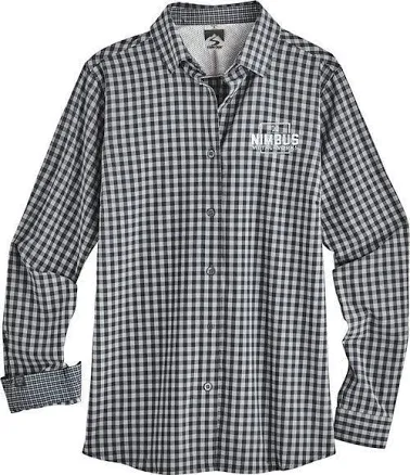 Thread Logic Women's Influencer Gingham 4-Way Stretch Eco-Woven Shirt